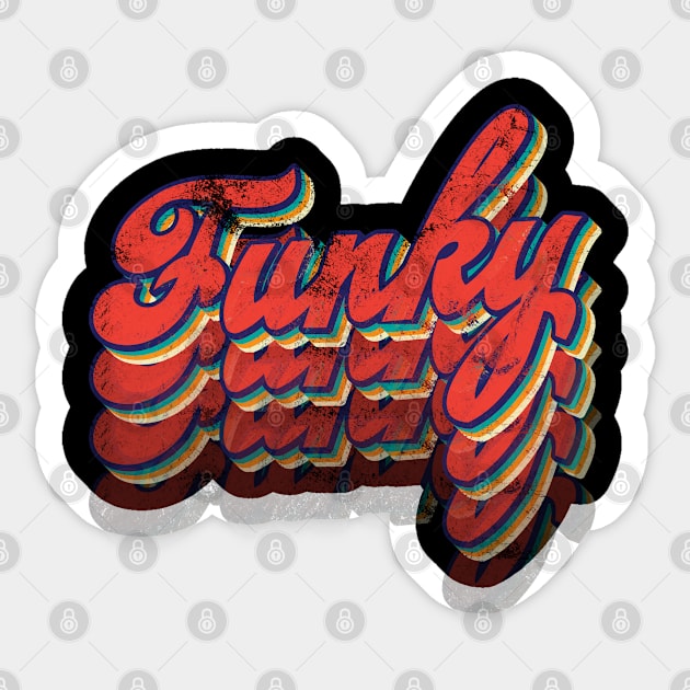 Funky Music Vintage Sticker by Rayrock76